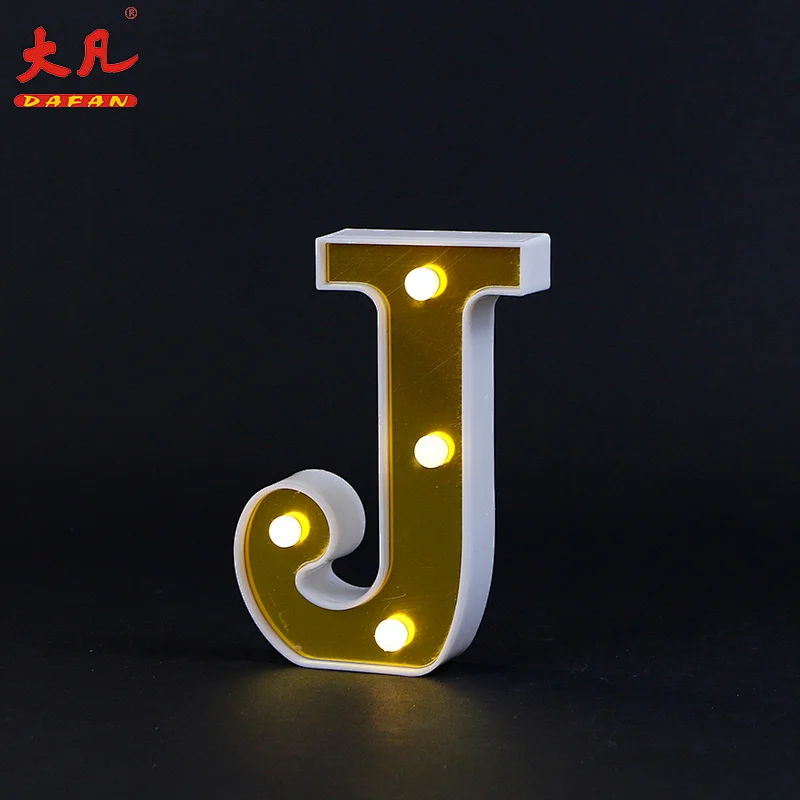 J节led塑料灯室餐桌装饰电池供电led灯