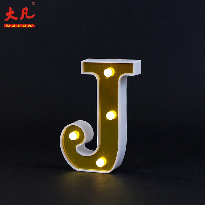 J festival led plastic light room table decoration battery operated led light