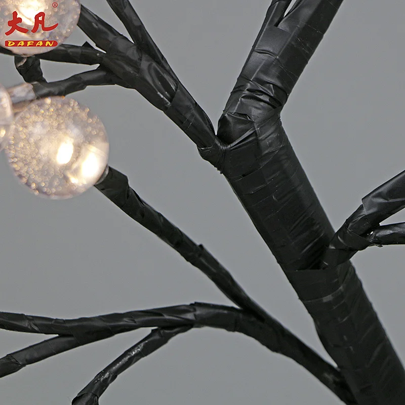 50cm led crystal light ball artificial tree plastic room table ball light bonsai bulb tree light