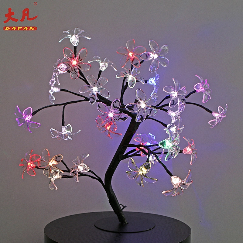 Factory price RGB christmas tree lights artificial color changing led cherry blossom tree light led outdoor light