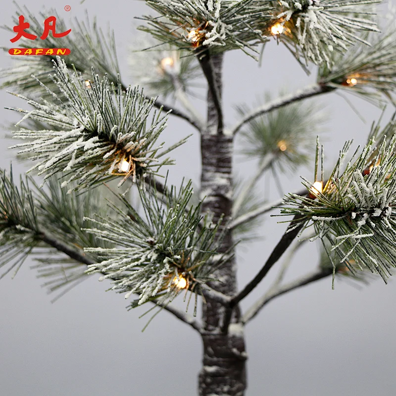 50cm simulate led Christmas decorative plastic pine wedding branch tree artificial tree light