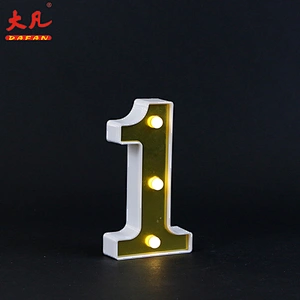 1 shape battery letter ring marquee alphabet room decoration light letter led light