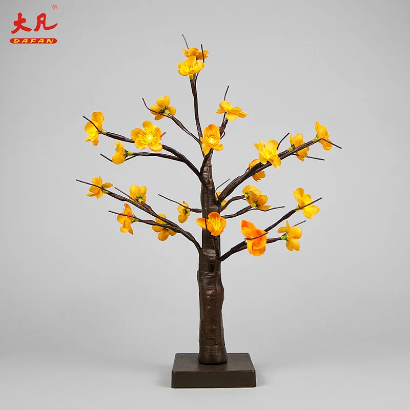 Christmas battery supply simulation decoration led plastic fruit artificial bonsai tree branches lights