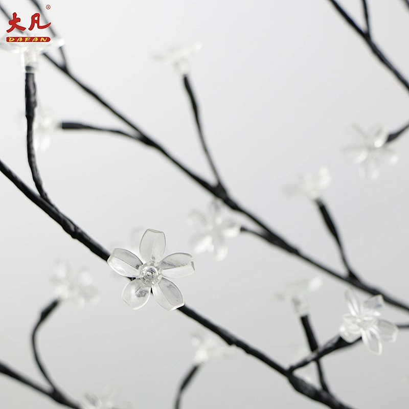 120cm battery operated led artificial cherry blossom tree decorated Christmas simulate flower tree lights