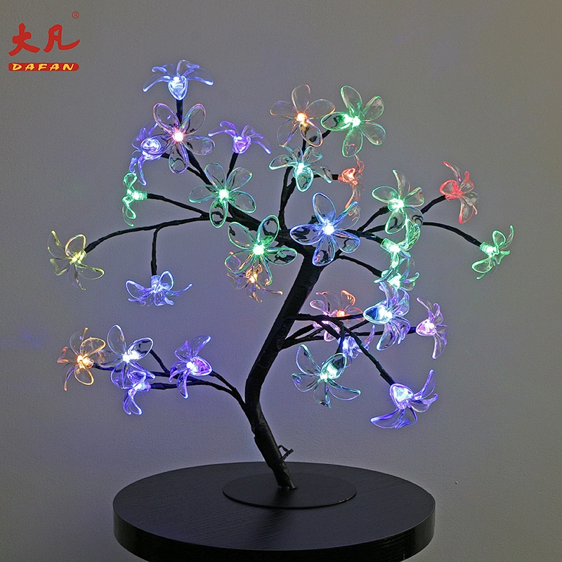 Factory price RGB christmas tree lights artificial color changing led cherry blossom tree light led outdoor light