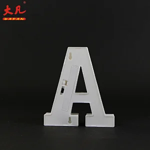 A 装饰字母灯电池操作led台灯字母灯