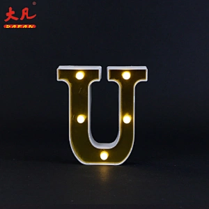 wholesale Christmas party decoration advertising sign plastic alphabet 3d led letter light