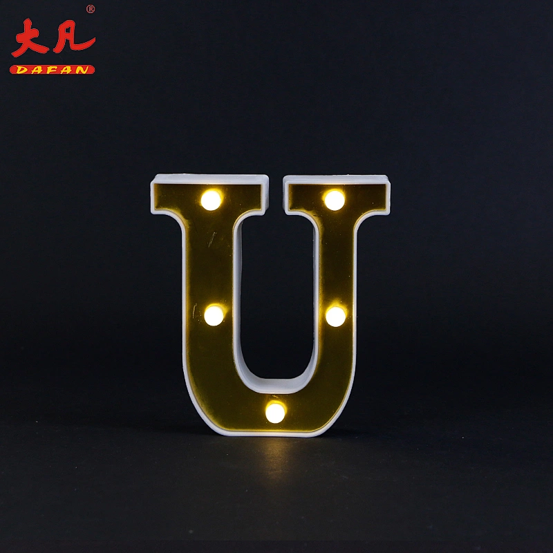 wholesale Christmas party decoration advertising sign plastic alphabet 3d led letter light