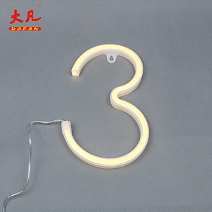 3 letter jewelry china neon sign weddings decoration usb battery neon light letters