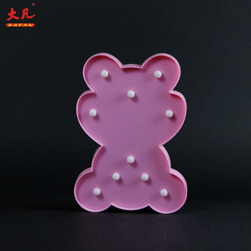 hot sale factory pop up led battery marquee pvc letter board light for wedding room party table