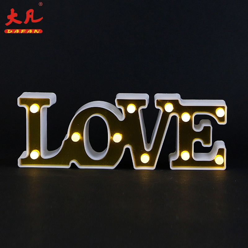 Alphabet LED Letter Lights Light Up Plastic English Letters Standing  Hanging US