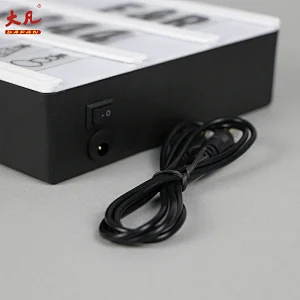 A5尺寸低价塑料3d led显示屏电池usb led亚克力面板灯饰信箱