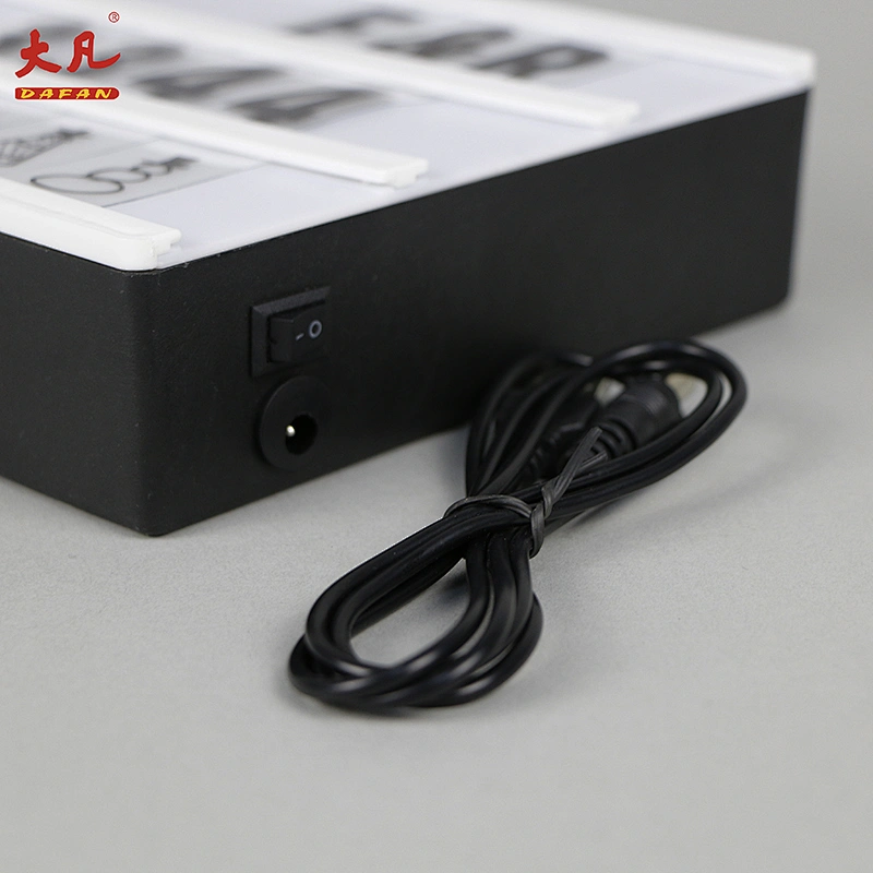 A5 size low price plastic 3d led display battery usb led acrylic panel lighting letter box