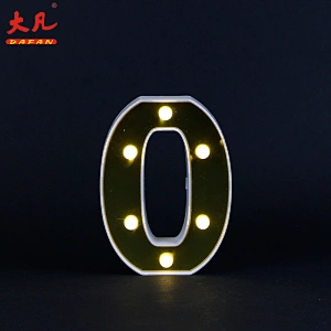 O custom 3D acryl led letter sign alphabet table decoration letter led light