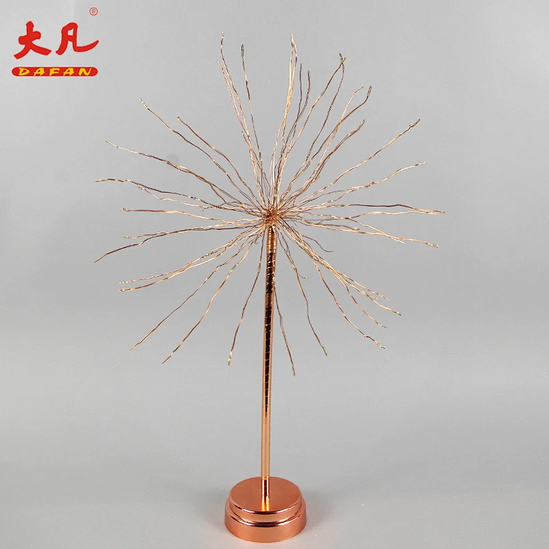 婚礼装饰圣诞星爆LED烟花树串灯花灯装饰台灯