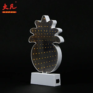 3D pineapple mirror animal shape led decorative children night tunnel lamp usb & battery infinity party light