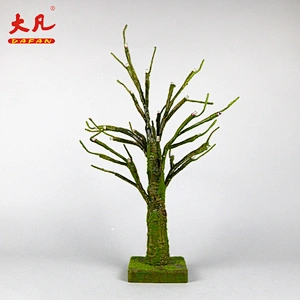 hot sale decoration led plastic branch room decoration tree artificial light pot with simulation moss