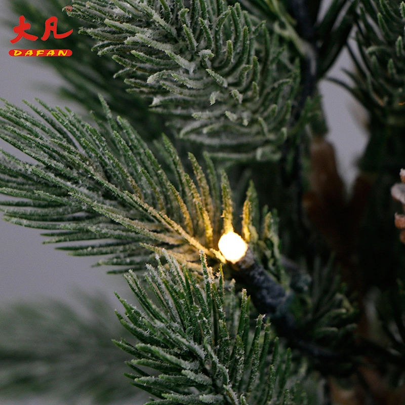 wholesale led Christmas artificial bonsai plastic pine tree branches festival decorative lights for room table wedding