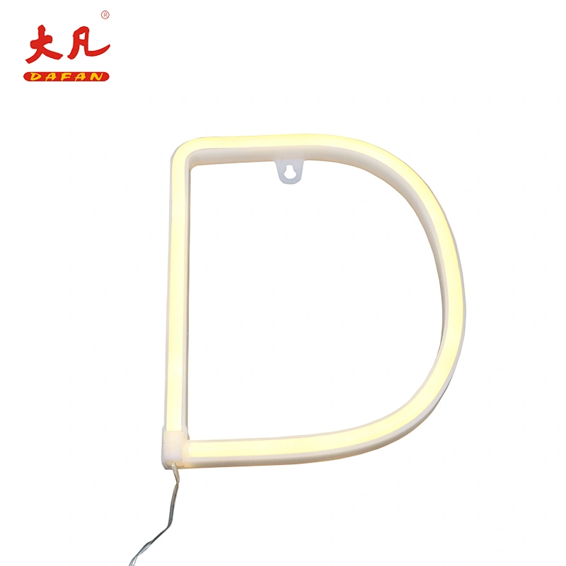 D festival decoration led neon letter jewelry led flex neon letter pvc word light neon tube light