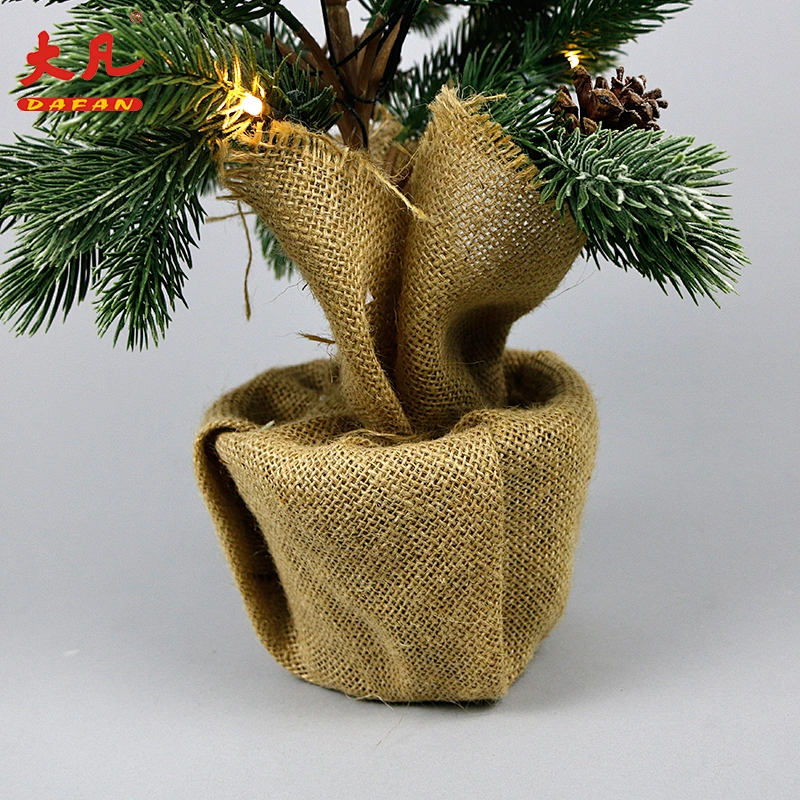 wholesale led Christmas artificial bonsai plastic pine tree branches festival decorative lights for room table wedding