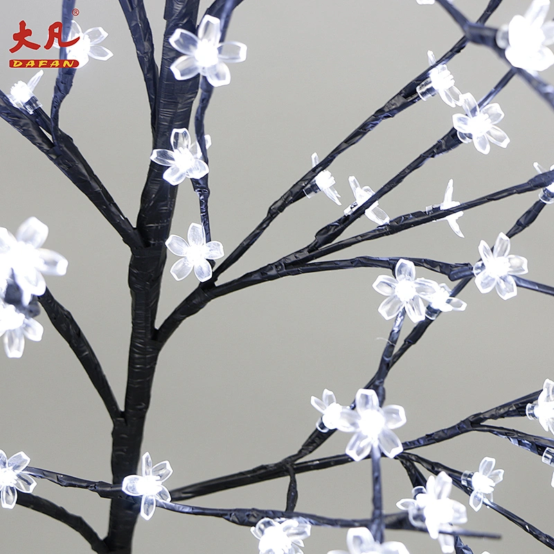120cm battery operated led artificial cherry blossom tree decorated Christmas simulate flower tree lights