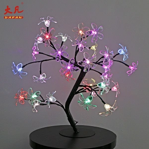 Factory price RGB christmas tree lights artificial color changing led cherry blossom tree light led outdoor light