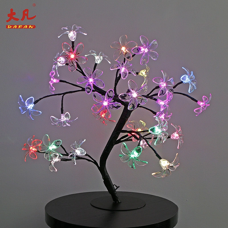 Factory price RGB christmas tree lights artificial color changing led cherry blossom tree light led outdoor light