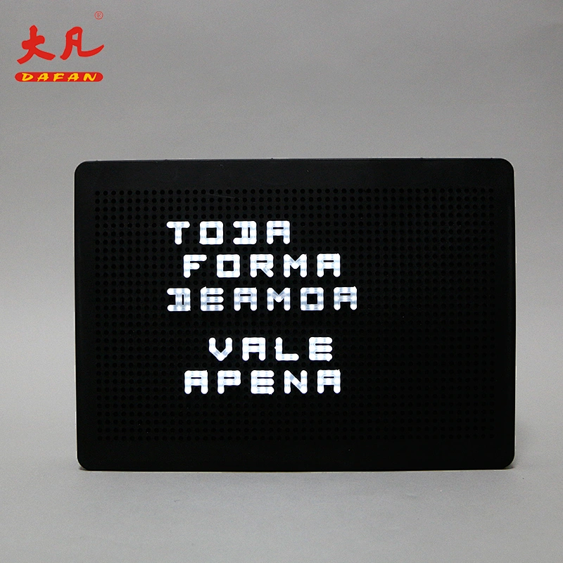 battery powered china manufacturer acrylic a4 light panel box with letters