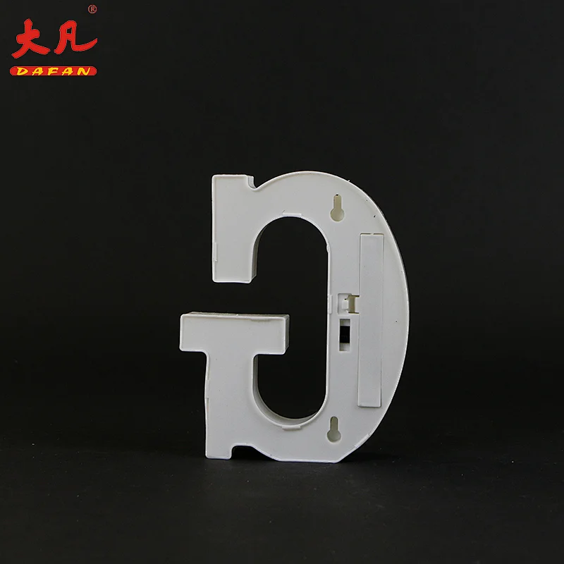 G字母表3D装饰字母表灯室室电池信件光
