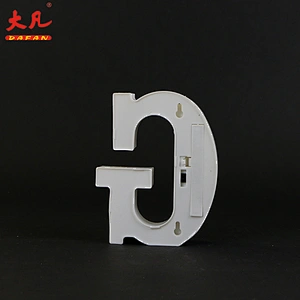 G alphabet 3D decoration alphabet lamp room table battery letter light