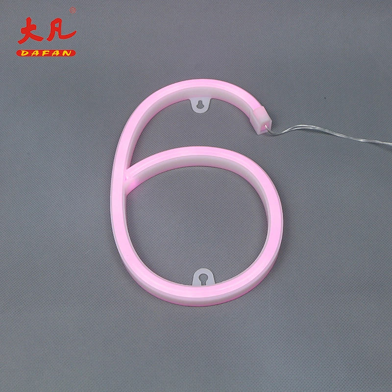 6 led home lighting weddings decoration led rope usb battery neon ring light neon letters