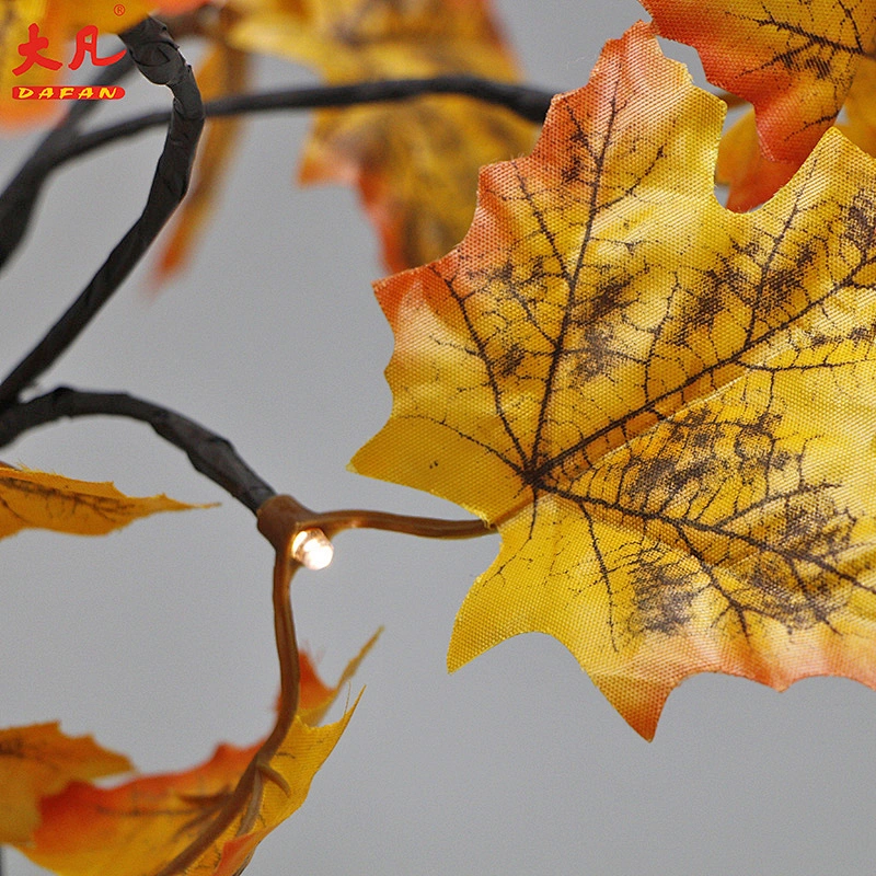 hot sale Christmas light up simulate led maple tree light artificial maple tree branches and leaves