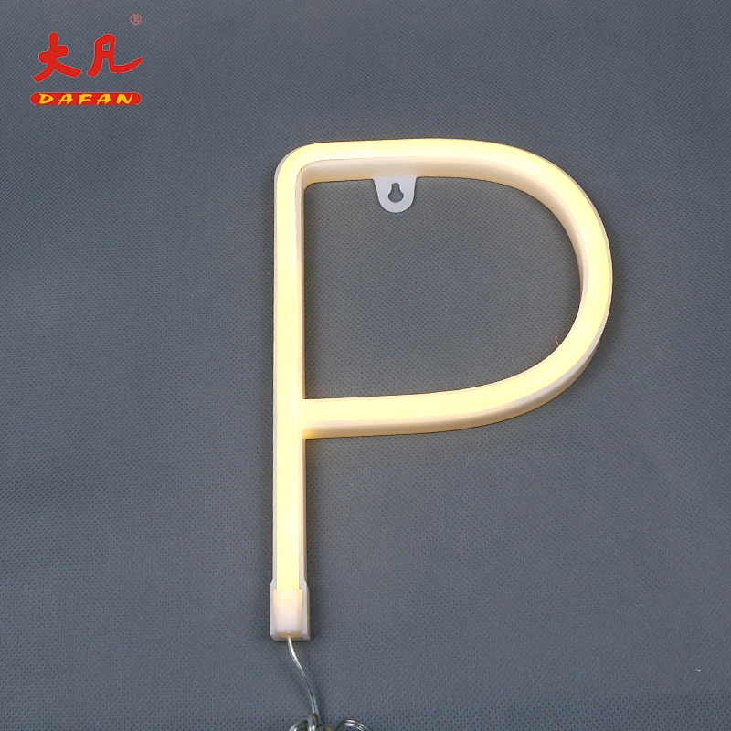 P neon sign china led neon light indoor decorative lamps neon light board led flex light