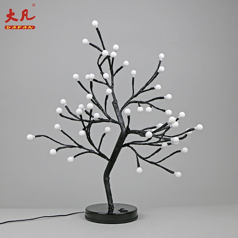 50cm plastic LED crystal ball light room led birch tree light artificial simulate flower bulb lights