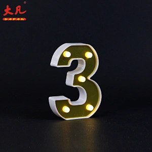 3 word letter board pvc 3d plastic marquee letter light room festival wedding party Led letter ring