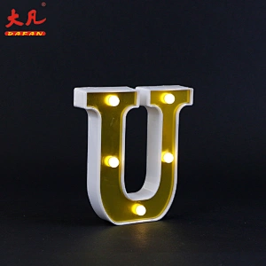 wholesale Christmas party decoration advertising sign plastic alphabet 3d led letter light