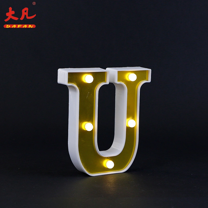 wholesale Christmas party decoration advertising sign plastic alphabet 3d led letter light