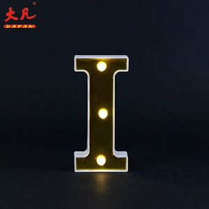 cheap factory price decorative holiday room table lamp I led lights board letter