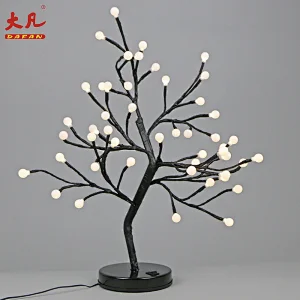 50cm塑料LED水晶球灯室led白桦树灯人造模拟花球灯