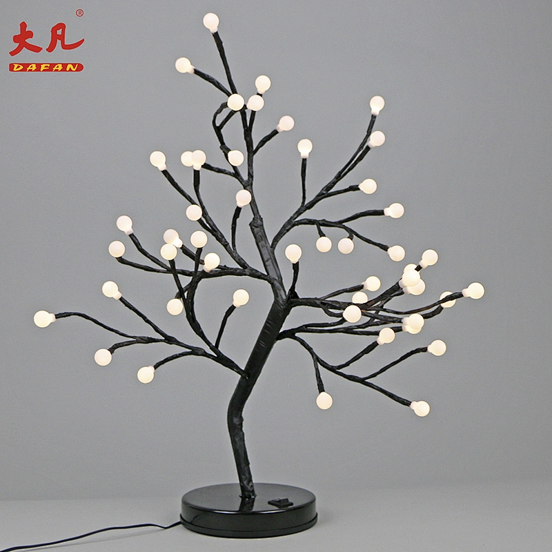 50cm plastic LED crystal ball light room led birch tree light artificial simulate flower bulb lights