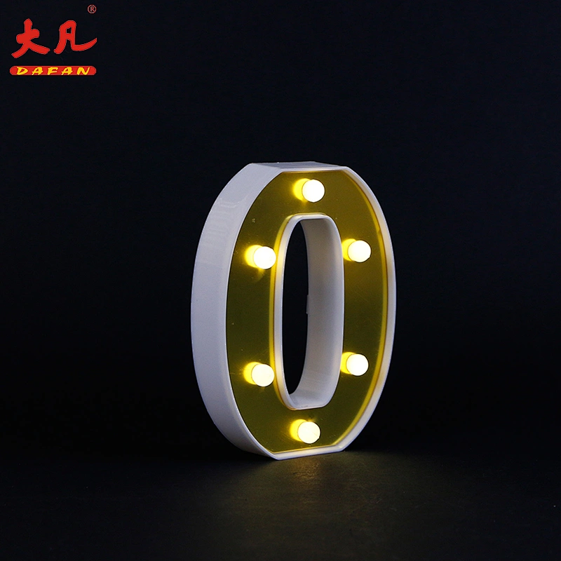 O custom 3D acryl led letter sign alphabet table decoration letter led light