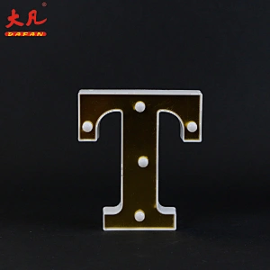 T shape high quality led light letter marquee love letters battery operated light word letter board