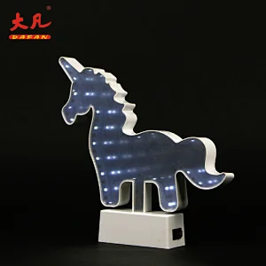 3d tunnel mirror light led children night decorative tunnel lamps battery mirror fancy light