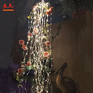 Christmas waterfall curtain lights outdoor waterproof string led wall lights