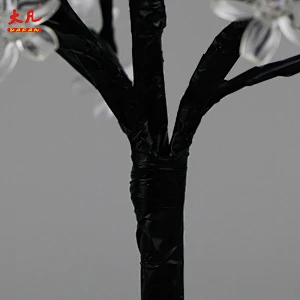 decoration battery plastic led artificial cherry blossom bonsai flower simulate tree lights