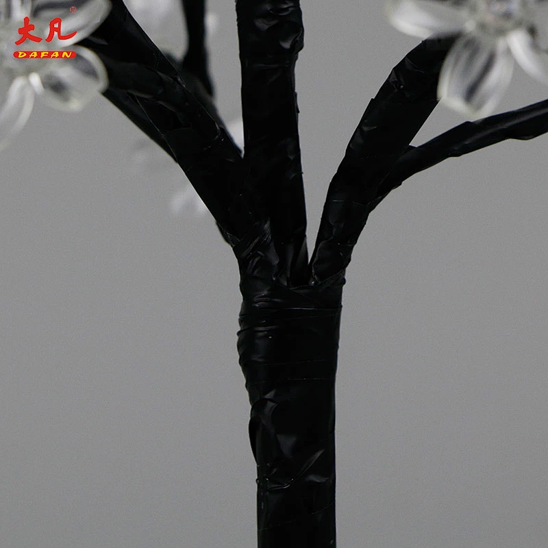 decoration battery plastic led artificial cherry blossom bonsai flower simulate tree lights