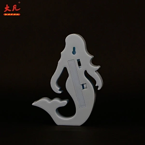 mermaid shape plastic room wedding marquee battery operated acrylic light indoor sign
