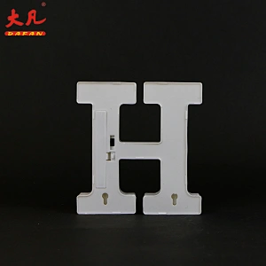 H hot sale letter board plastic decorative word light customize factory led battery lights