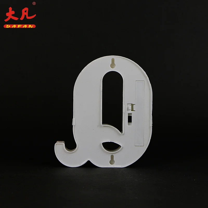 用于婚礼装饰3D LED灯泡的小Q形LED字幕字母灯