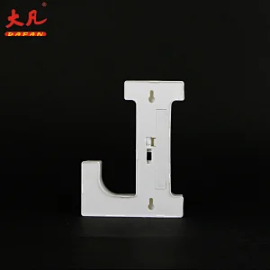 L shape word light festival decoration led plastic letter light battery room light